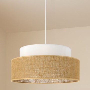 Pakabinamas sietynas BOHO 1xE27/60W/230V balta/smėlio spalva