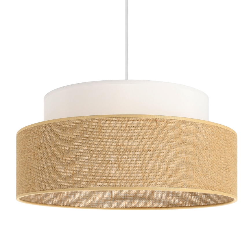 Pakabinamas sietynas BOHO 1xE27/60W/230V balta/smėlio spalva