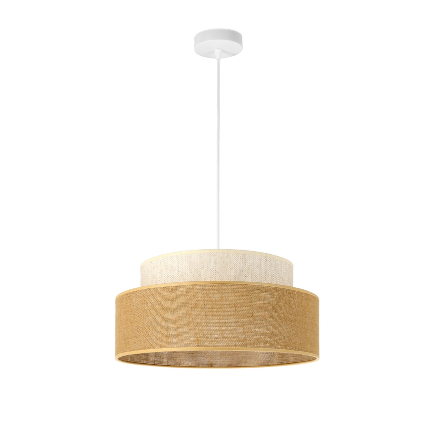 Pakabinamas sietynas BOHO 1xE27/60W/230V diametras 40 cm kreminė/smėlio spalva