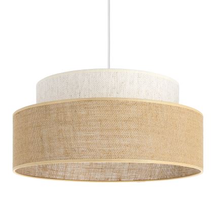 Pakabinamas sietynas BOHO 1xE27/60W/230V diametras 40 cm kreminė/smėlio spalva