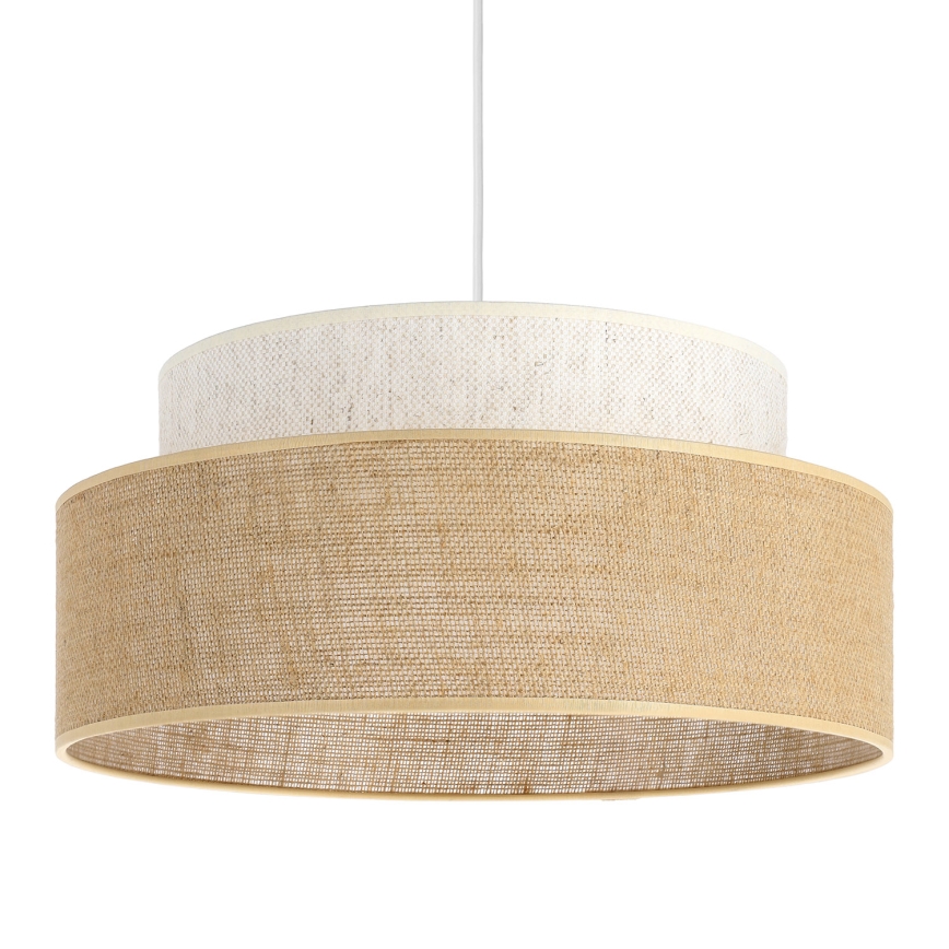 Pakabinamas sietynas BOHO 1xE27/60W/230V diametras 40 cm kreminė/smėlio spalva