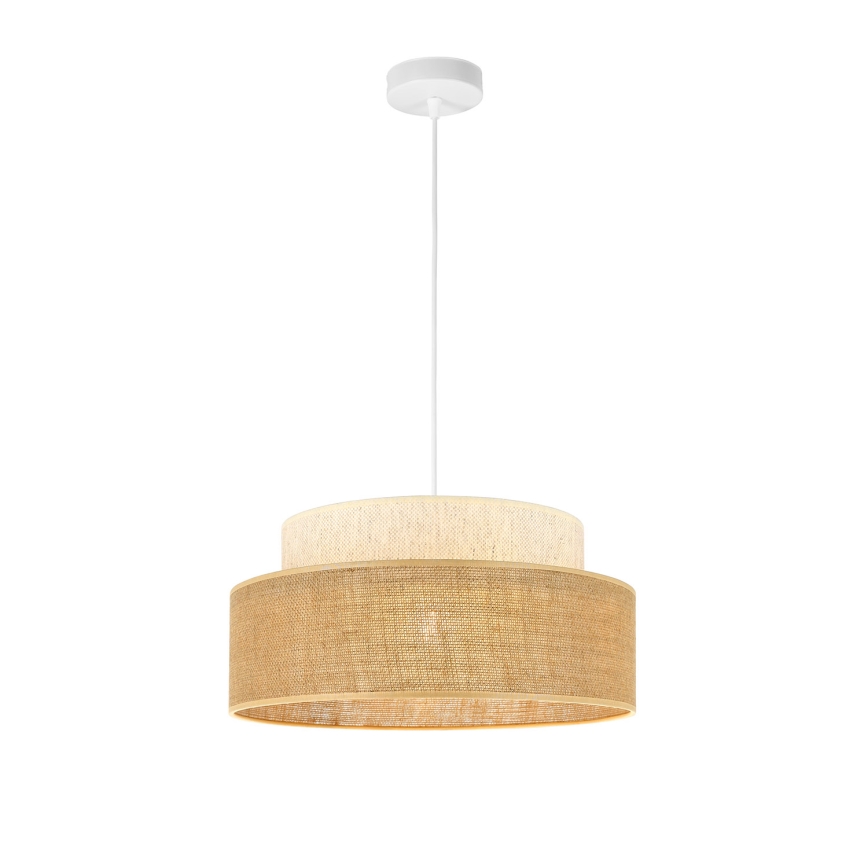 Pakabinamas sietynas BOHO 1xE27/60W/230V diametras 40 cm kreminė/smėlio spalva