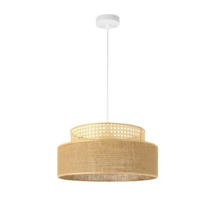 Pakabinamas sietynas BOHO 1xE27/60W/230V diametras 40 cm rotangas