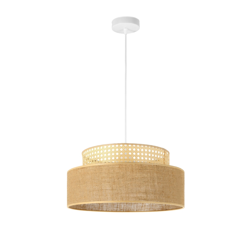 Pakabinamas sietynas BOHO 1xE27/60W/230V diametras 40 cm rotangas