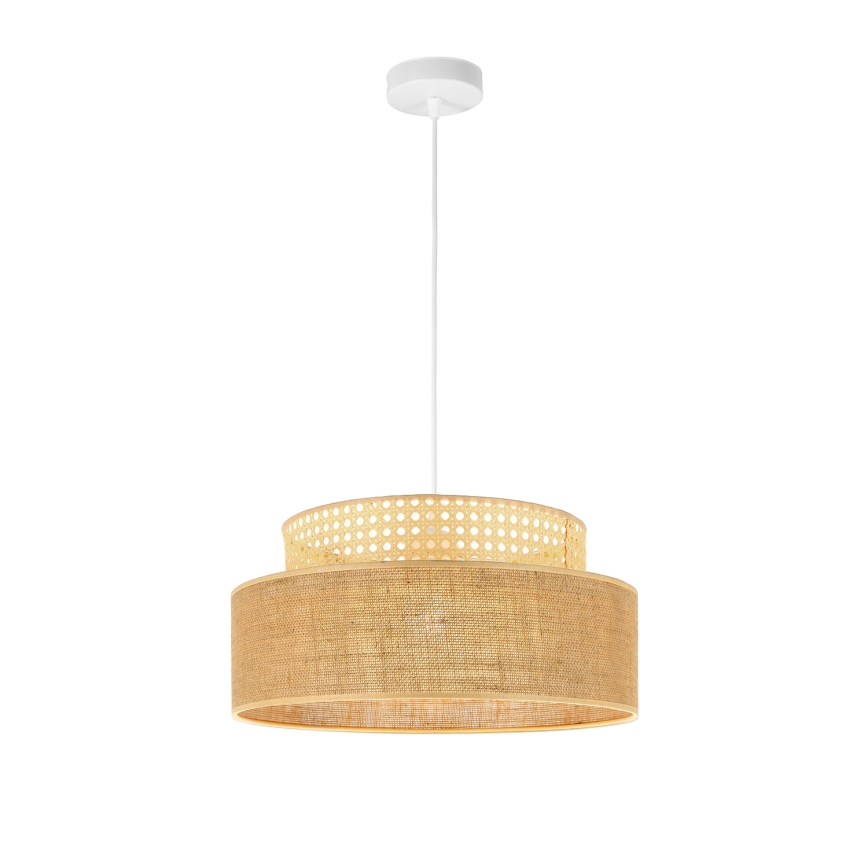 Pakabinamas sietynas BOHO 1xE27/60W/230V diametras 40 cm rotangas