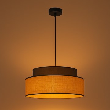 Pakabinamas sietynas BOHO 1xE27/60W/230V diametras 40 cm ruda/smėlio spalva
