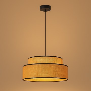 Pakabinamas sietynas BOHO 1xE27/60W/230V diametras 40 cm smėlio spalva