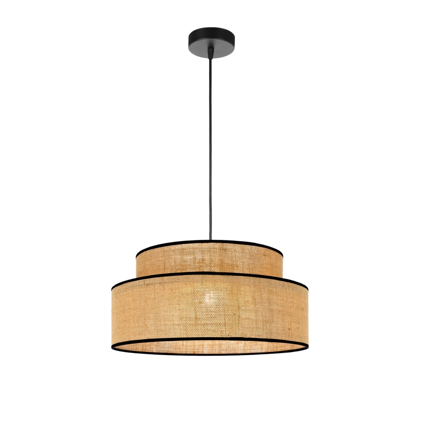 Pakabinamas sietynas BOHO 1xE27/60W/230V diametras 40 cm smėlio spalva