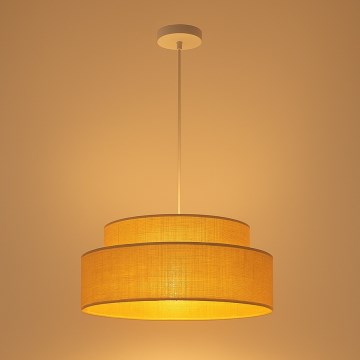 Pakabinamas sietynas BOHO 1xE27/60W/230V diametras 40 cm smėlio spalva