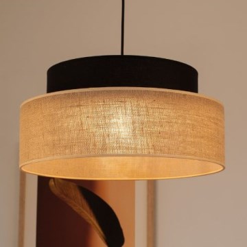 Pakabinamas sietynas BOHO 1xE27/60W/230V juoda/smėlio spalva