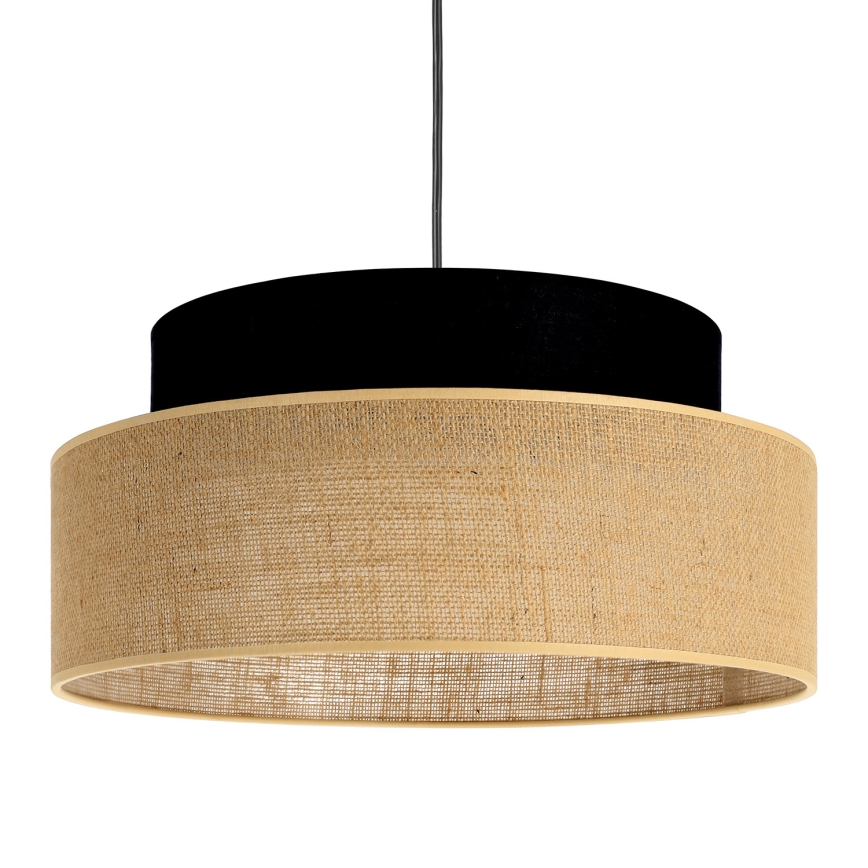 Pakabinamas sietynas BOHO 1xE27/60W/230V juoda/smėlio spalva