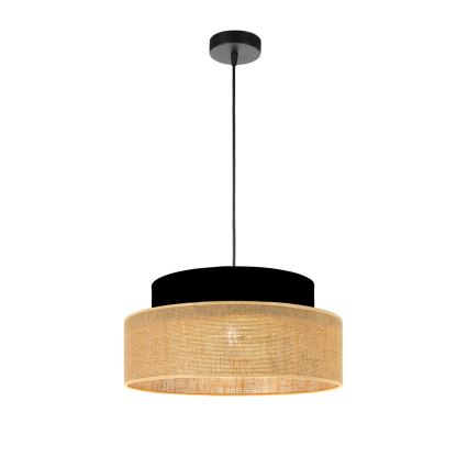 Pakabinamas sietynas BOHO 1xE27/60W/230V juoda/smėlio spalva