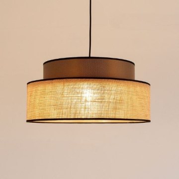 Pakabinamas sietynas BOHO 1xE27/60W/230V ruda/smėlio spalva