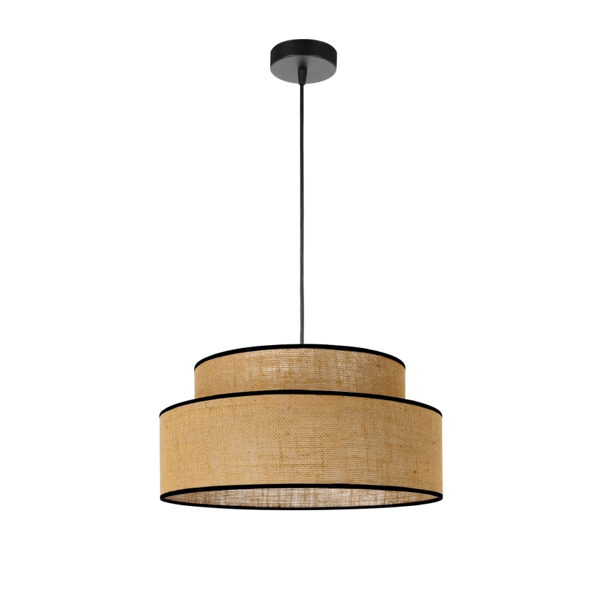 Pakabinamas sietynas BOHO 1xE27/60W/230V smėlio spalva
