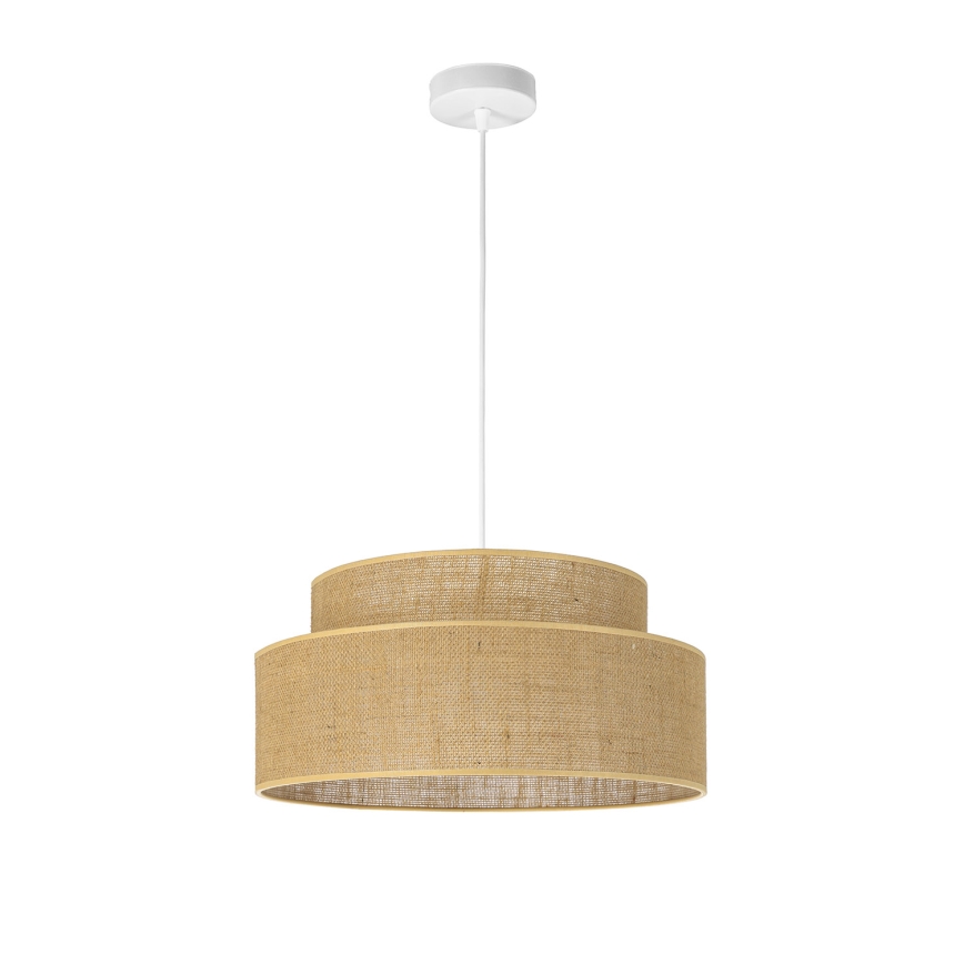 Pakabinamas sietynas BOHO 1xE27/60W/230V smėlio spalva