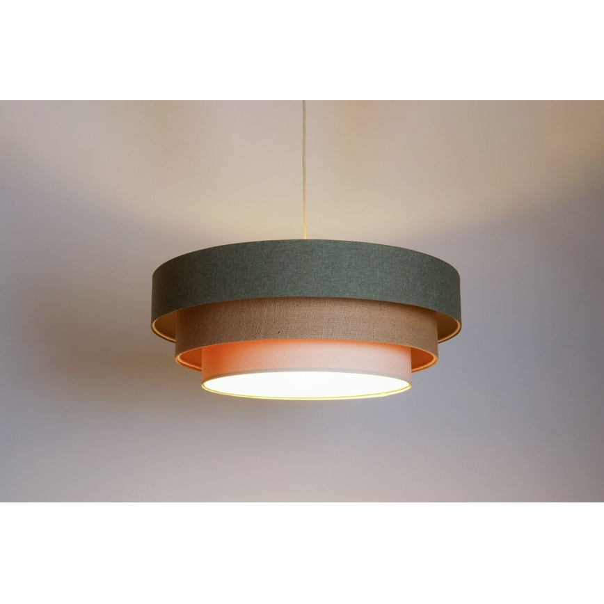 Pakabinamas sietynas BOHO TRINITI 1xE27/60W/230V pilka/smėlio spalva/kreminė
