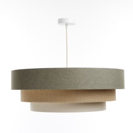 Pakabinamas sietynas BOHO TRINITI 1xE27/60W/230V pilka/smėlio spalva/kreminė