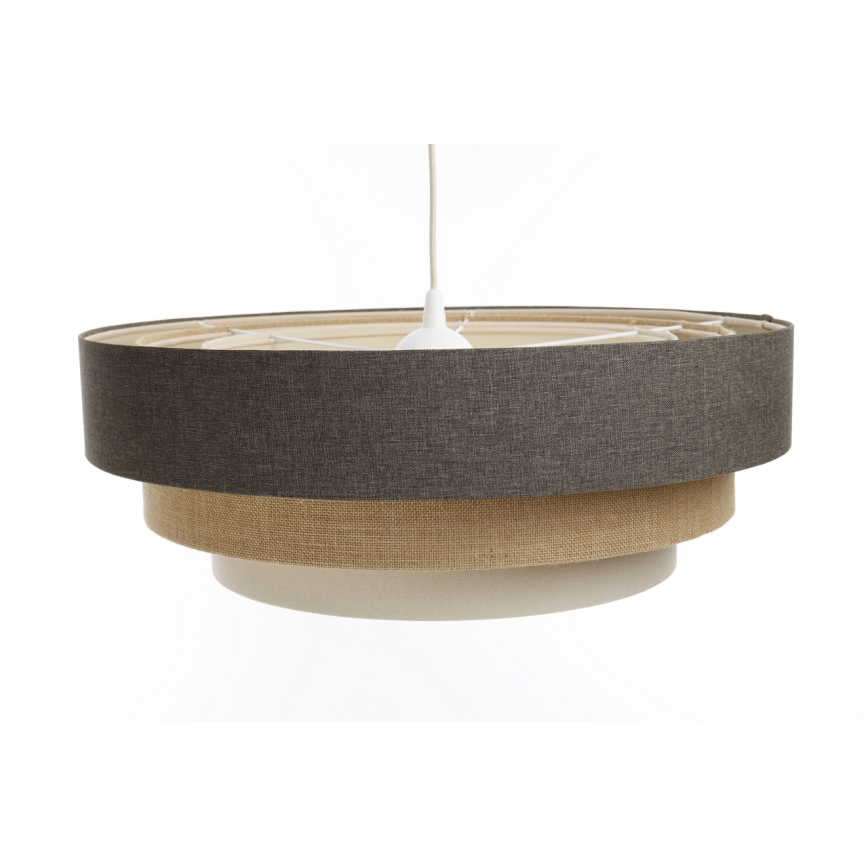 Pakabinamas sietynas BOHO TRINITI 1xE27/60W/230V pilka/smėlio spalva/kreminė