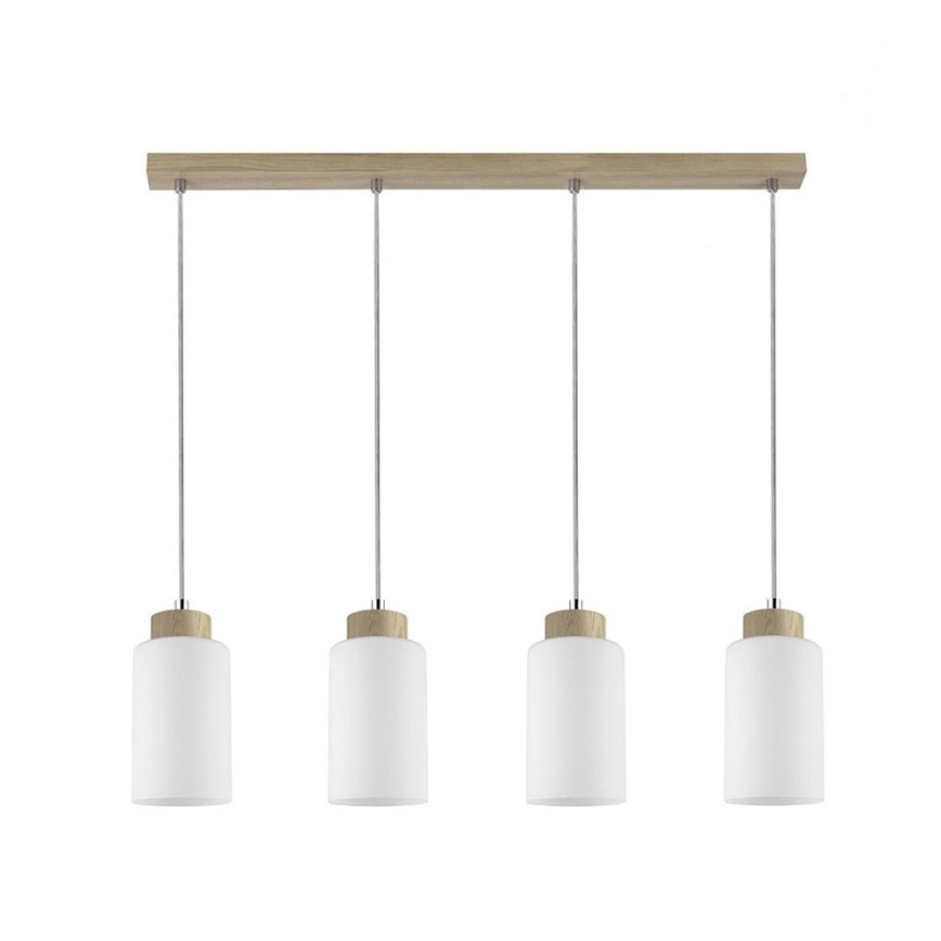Pakabinamas sietynas BOSCO 4xE27/60W/230V ąžuolas