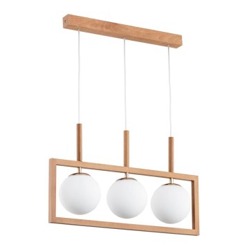 Pakabinamas sietynas BRAGA 3xE14/40W/230V smėlio spalva/balta