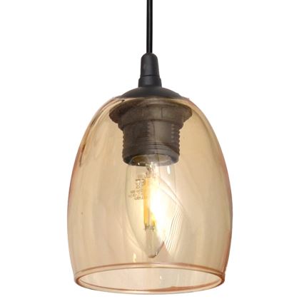 Pakabinamas sietynas BRILLANT 1xE27/15W/230V smėlio spalva