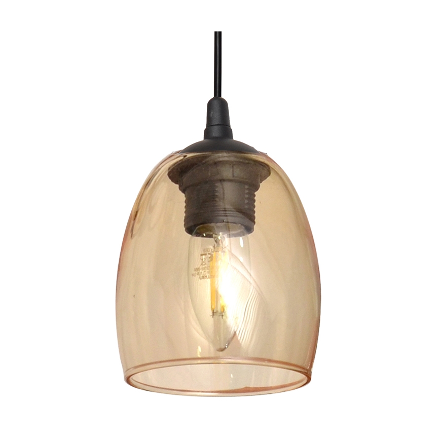 Pakabinamas sietynas BRILLANT 1xE27/15W/230V smėlio spalva