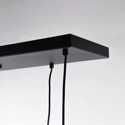 Pakabinamas sietynas CALYPSO 4xGU10/60W/230V + 4xE27/60W juoda/auksas