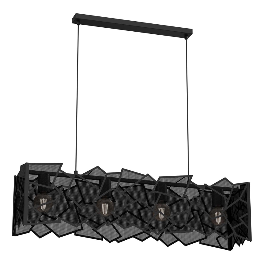 Pakabinamas sietynas CAMO 4xE27/15W/230V juoda