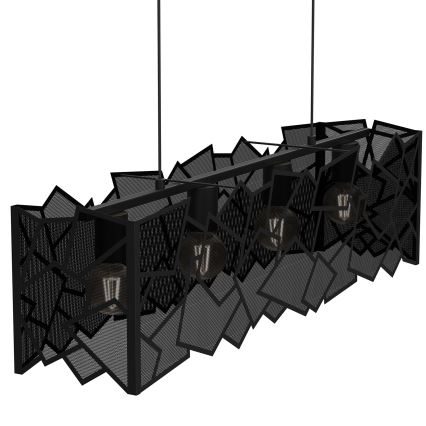 Pakabinamas sietynas CAMO 4xE27/15W/230V juoda