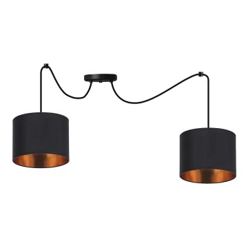 Pakabinamas sietynas CANDIDA 2xE27/40W/230V voras juoda/varis