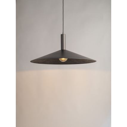 Pakabinamas sietynas CAPRI 1xE27/15W/230V diametras 50 cm antracitas/pilka