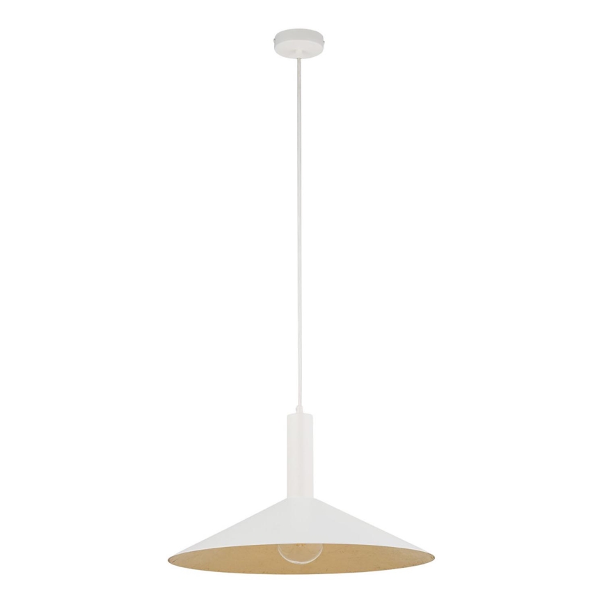Pakabinamas sietynas CAPRI 1xE27/15W/230V diametras 50 cm balta/auksas
