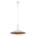 Pakabinamas sietynas CAPRI 1xE27/15W/230V diametras 50 cm balta/varis