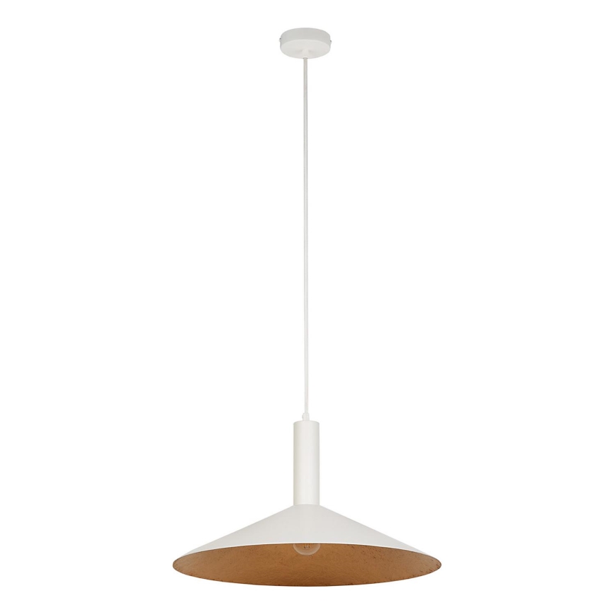 Pakabinamas sietynas CAPRI 1xE27/15W/230V diametras 50 cm balta/varis