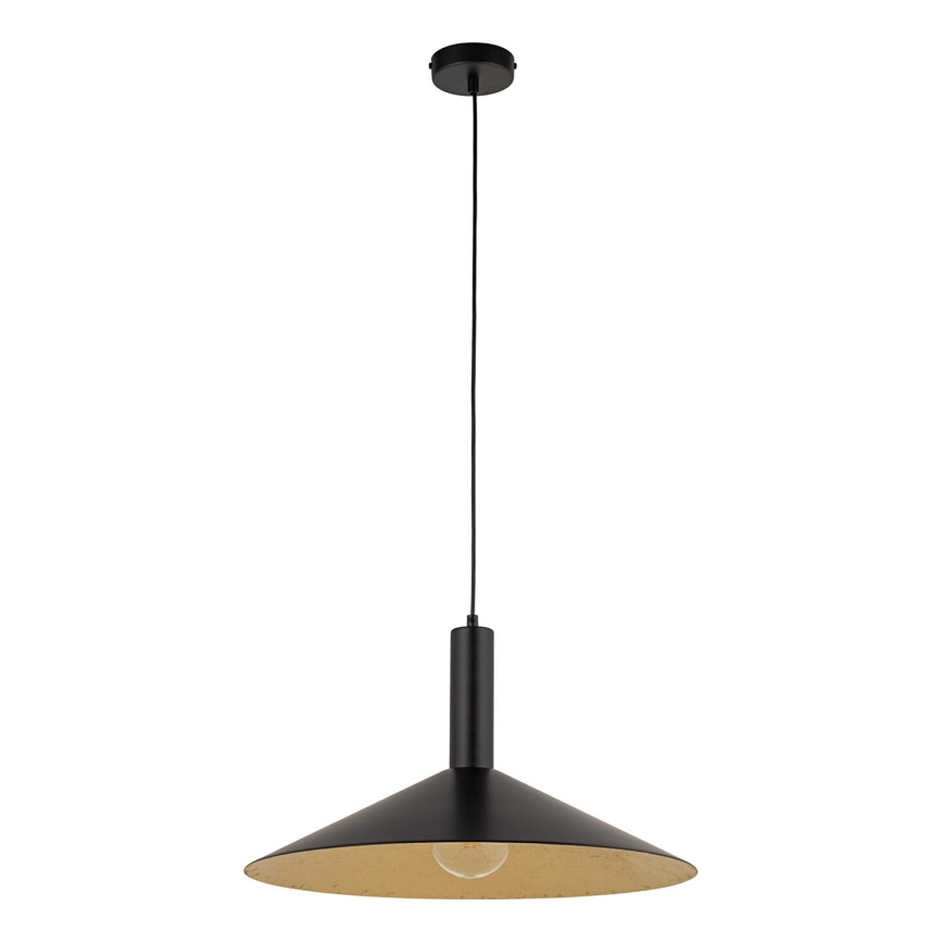 Pakabinamas sietynas CAPRI 1xE27/15W/230V diametras 50 cm juoda/auksas