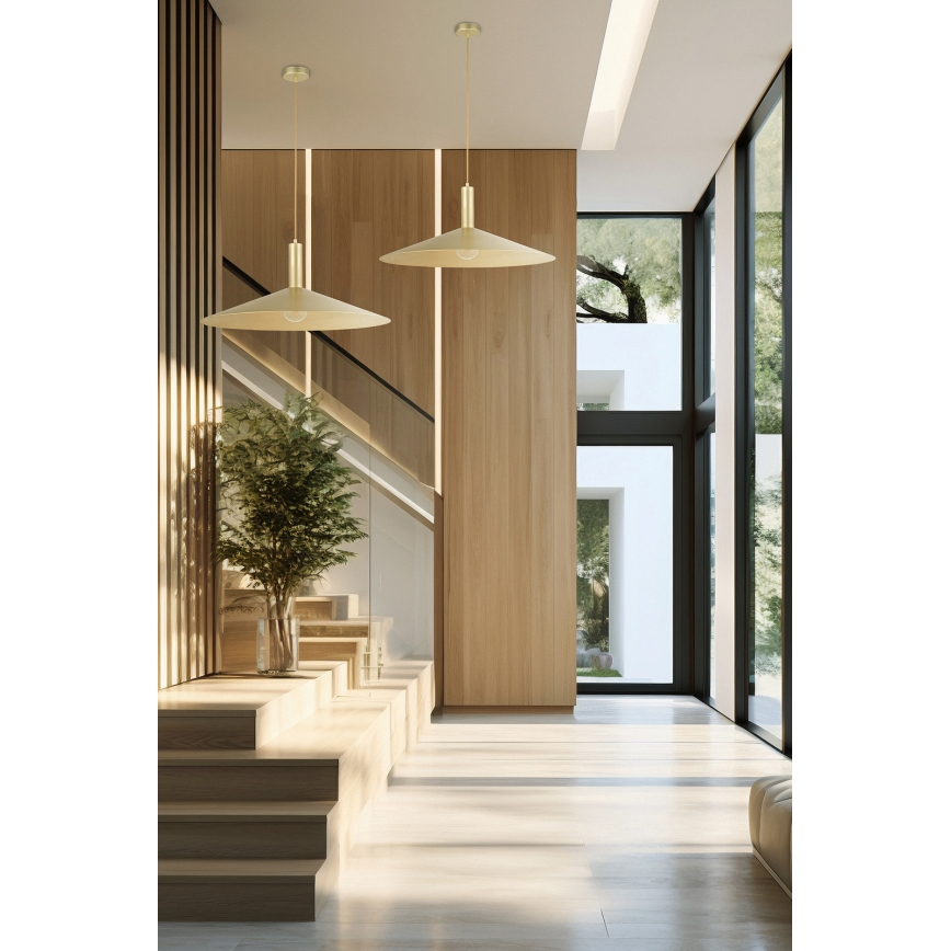 Pakabinamas sietynas CAPRI 1xE27/15W/230V diametras 70 cm auksas