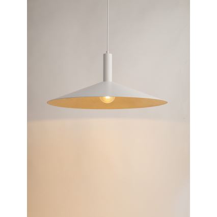 Pakabinamas sietynas CAPRI 1xE27/15W/230V diametras 70 cm balta/auksas