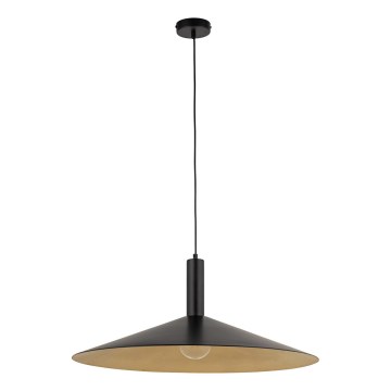 Pakabinamas sietynas CAPRI 1xE27/15W/230V diametras 70 cm juoda/auksas