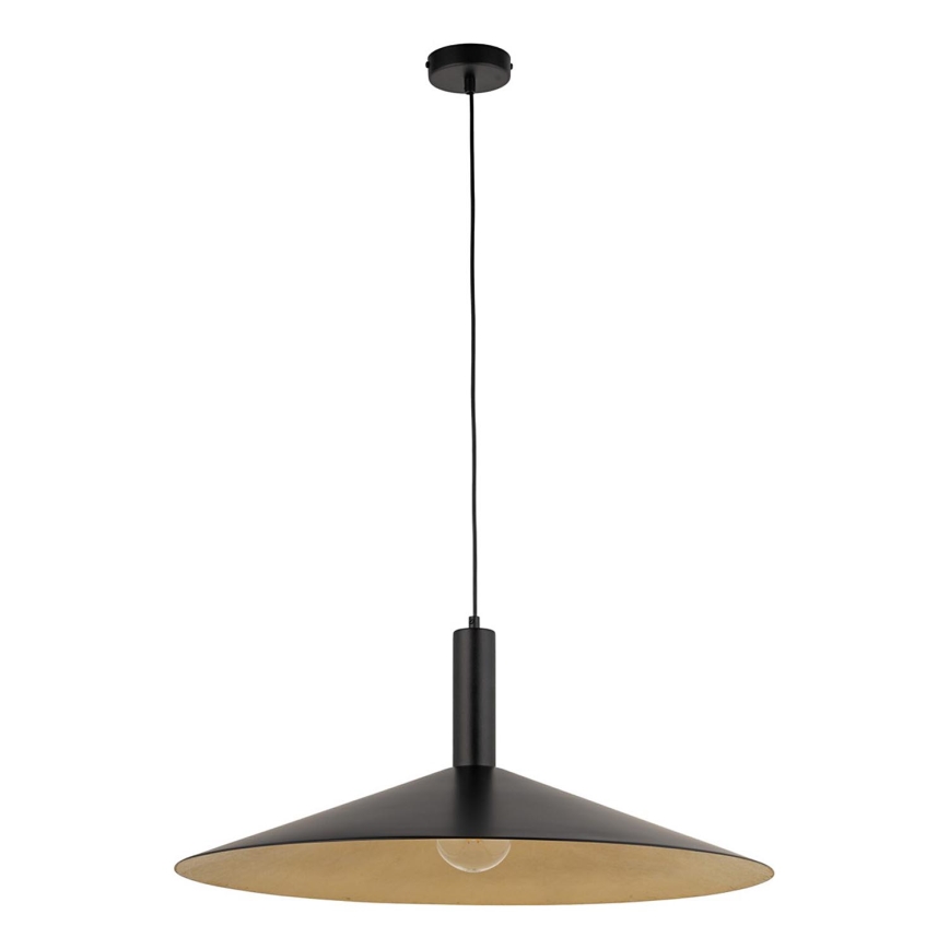 Pakabinamas sietynas CAPRI 1xE27/15W/230V diametras 70 cm juoda/auksas