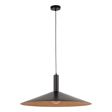 Pakabinamas sietynas CAPRI 1xE27/15W/230V diametras 70 cm juoda/varis