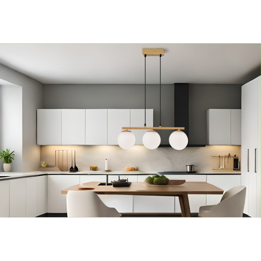 Pakabinamas sietynas CARRINE 4xE14/40W/230V ruda