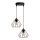 Pakabinamas sietynas CEED GOLD 2xE27/60W/230V diametras 28 cm juoda/auksas