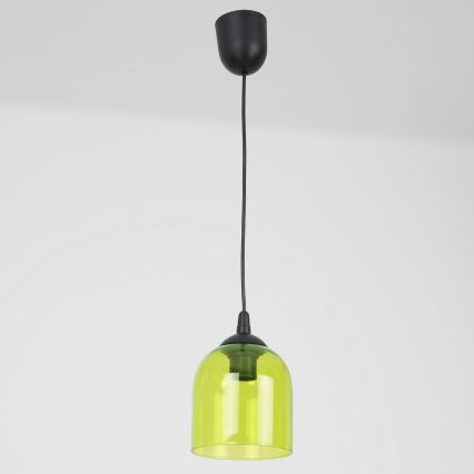 Pakabinamas sietynas CHRIS 1xE27/60W/230V diametras 11 cm žalia