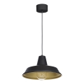 Pakabinamas sietynas CLASS 1xE27/15W/230V juoda