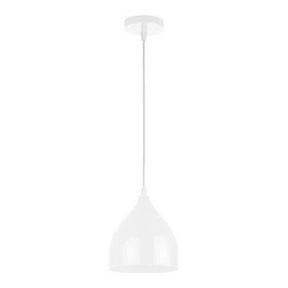 Pakabinamas sietynas COMO 1xE27/60W/230V diametras 17 cm balta