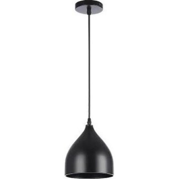Pakabinamas sietynas COMO 1xE27/60W/230V diametras 17 cm juoda