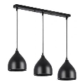 Pakabinamas sietynas COMO 3xE27/60W/230V juoda
