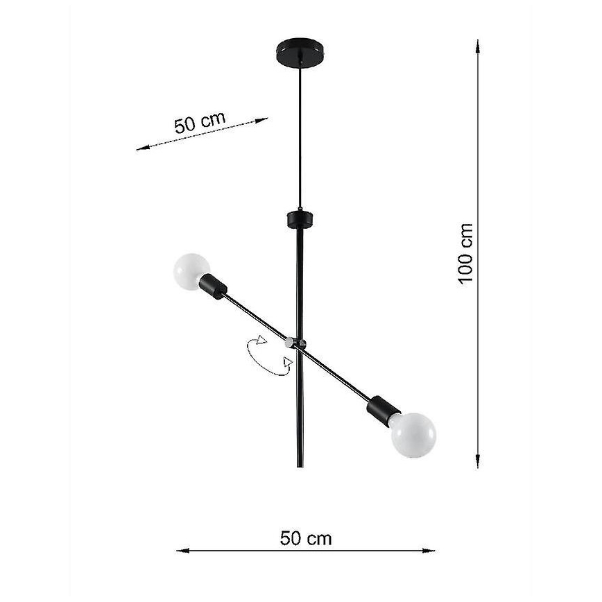 Pakabinamas sietynas CONCEPT 2xE27/60W/230V