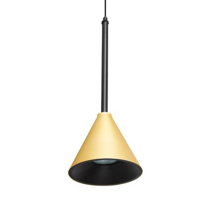Pakabinamas sietynas CONE 1xGU10/10W/230V auksas/juoda
