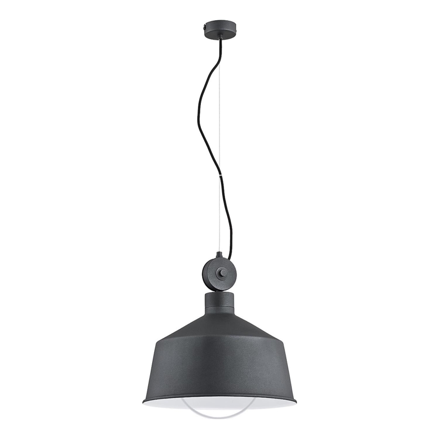 Pakabinamas sietynas CORA 1xE27/15W/230V pilka